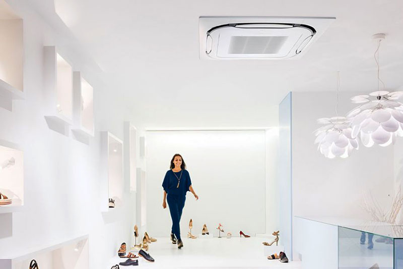 La climatisation cassette - grandes surfaces