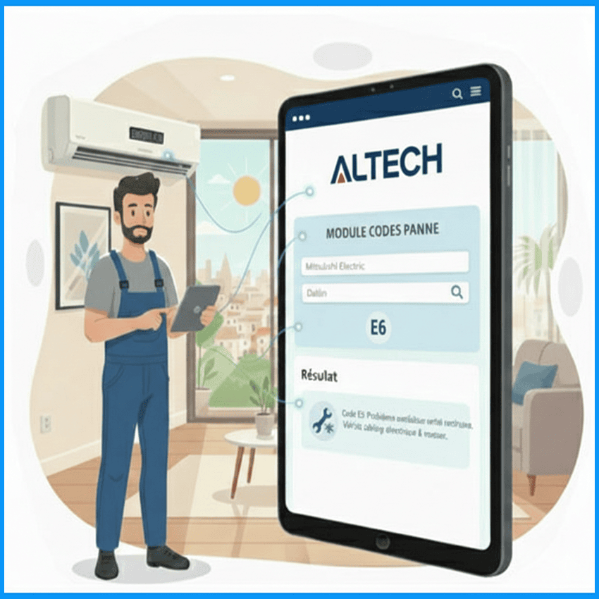 Codes panne climatisation et pompes a chaleur Altech