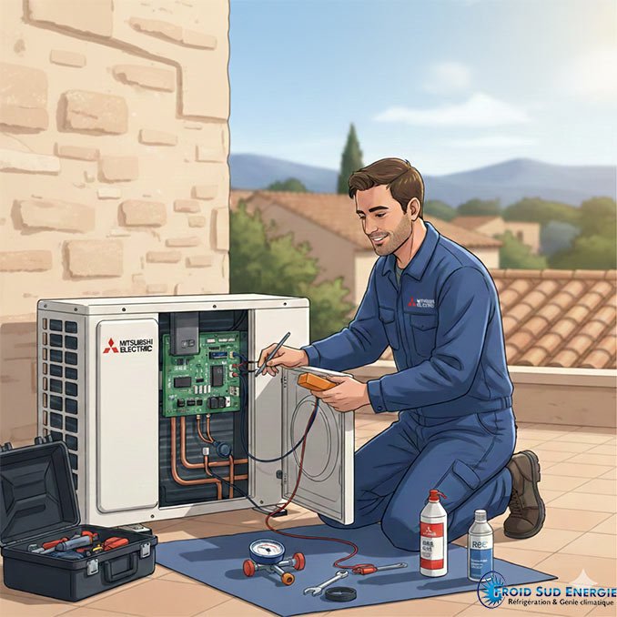 Depannage climatisation Mitsubishi electric