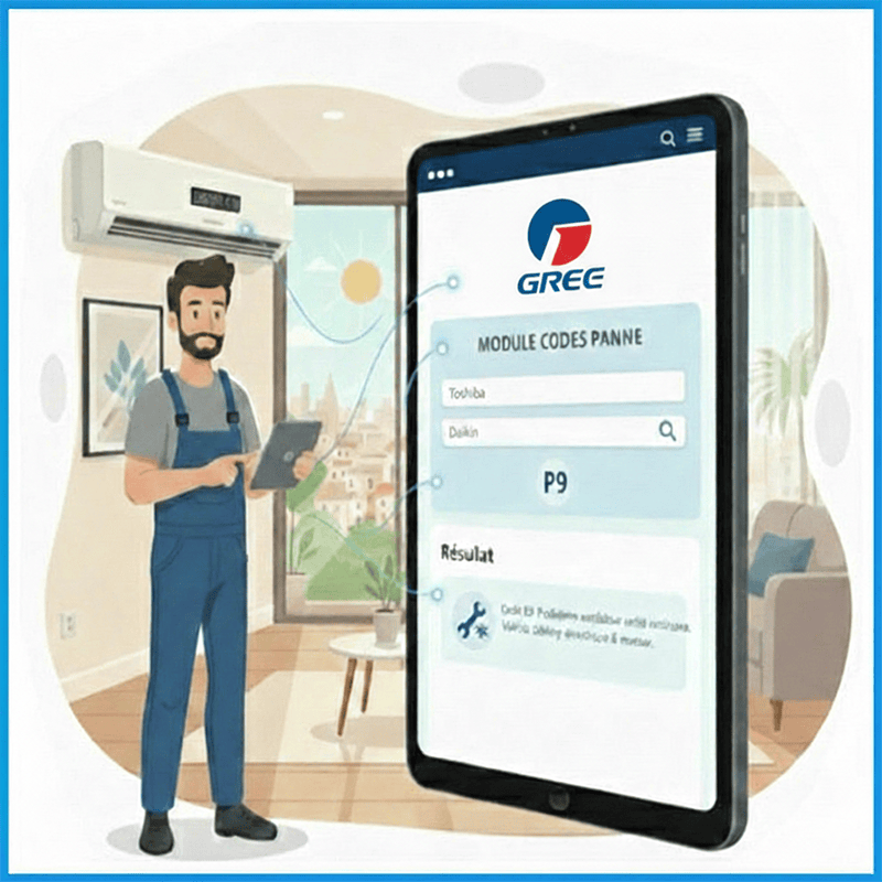 Codes panne climatisation et pompes a chaleur Gree