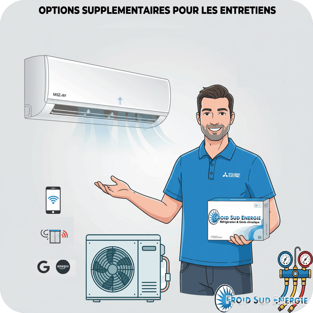 Options supplémentaires pour les entretiens de clim