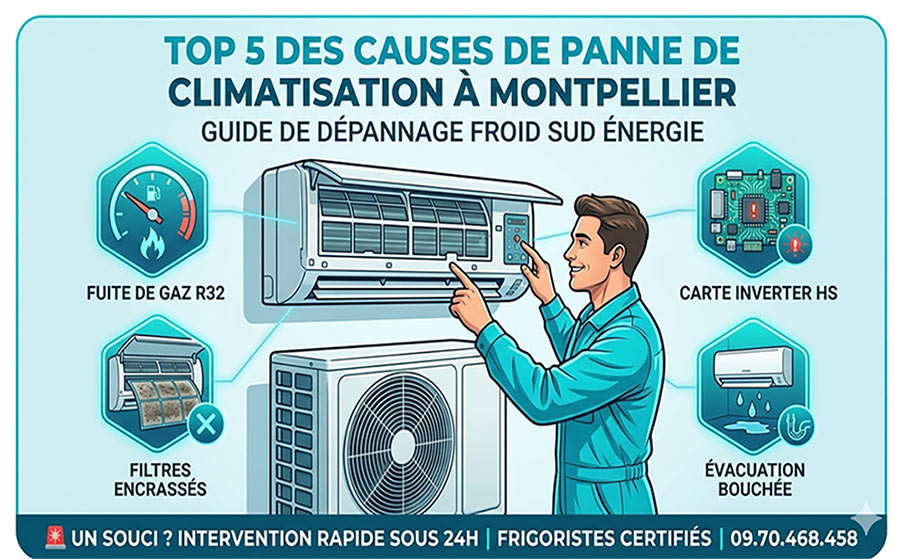 depannage climatisation Montpellier Sommaire pannes climatisation Montpellier