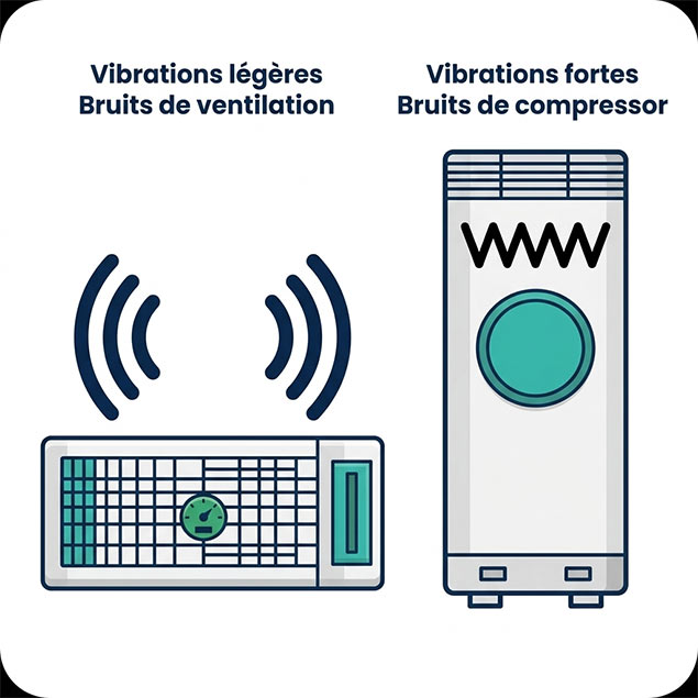 unité de climatisation bruits