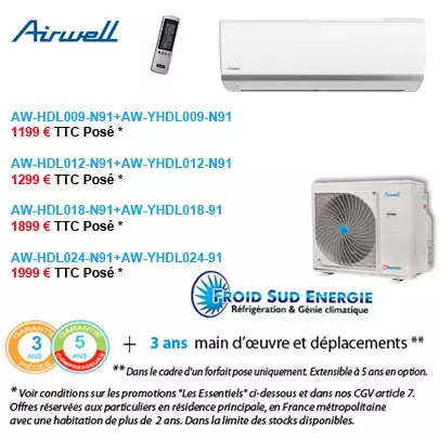Climatisation Airwell HDL